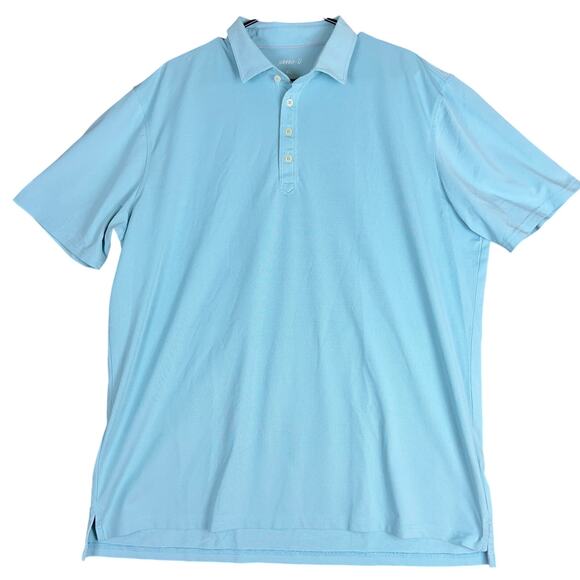 johnnie-O Other - Johnnie-O Mens Shirt Blue Golf Polo Short Sleeve Performance Casual Stretch XL